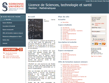 Tablet Screenshot of licence.math.upmc.fr