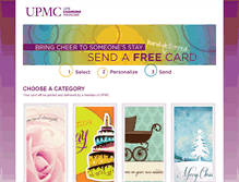 Tablet Screenshot of ecards.upmc.com