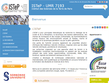 Tablet Screenshot of istep.upmc.fr