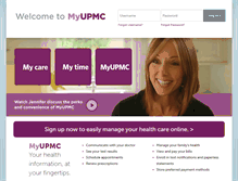 Tablet Screenshot of myupmc.upmc.com