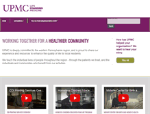 Tablet Screenshot of community.upmc.com
