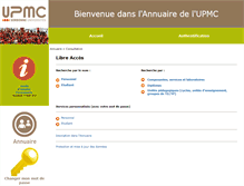 Tablet Screenshot of annuaire.upmc.fr