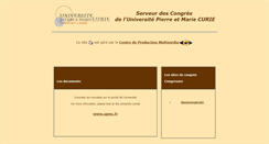 Desktop Screenshot of congres.upmc.fr