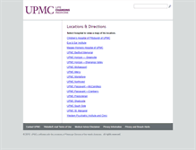 Tablet Screenshot of maps.upmc.com